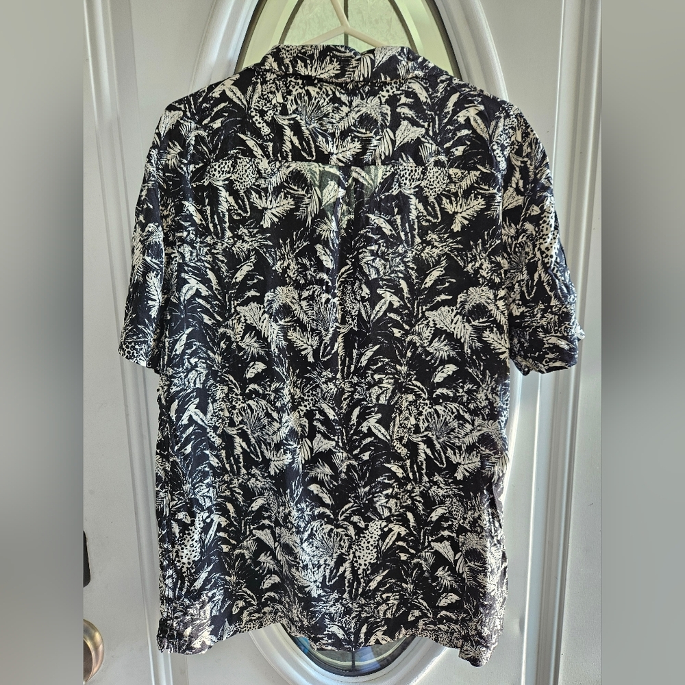 Sun + Stone Black and White Men's Shirt - Picture 4 of 5